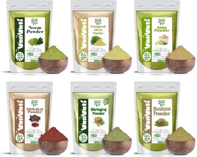 Vanvati Neem, Methi, Amla, Shikakai, Bhringraj And Brahmi Powder For Hair Care Powder(300 g)