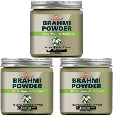 voorkoms Brahmi Powder 300g Natural Stress Relief Organic Bacopa Monnieri Powder(300 g)