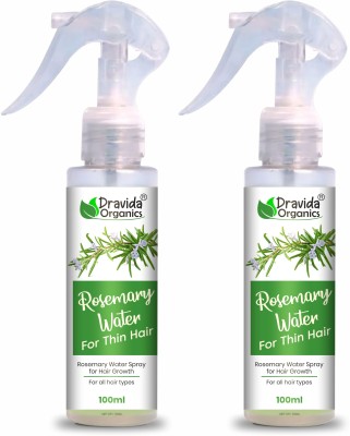 Dravida Organics Rosemary Water Spray for Hair Growth & Scalp Treatment Hair(200 ml)