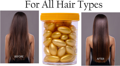 DARYUE Hair Capsules For Silky & Smooth Hair | Instant Shine & Smoothness(60 g)