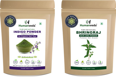 Humanveda Natural Bhringraj & Indgo Powder For Hair Color(200 g)