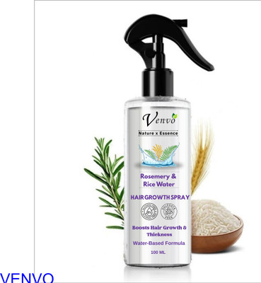 venvo Rosemary Water Hair Spray with Rice Water for Hair Texture Improvement(100 ml)