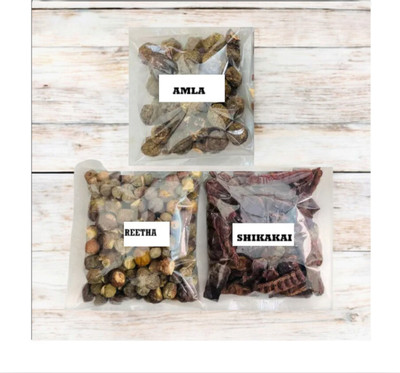 Beautoherb Shikakai Amla reetha Raw New Pack(300 g)