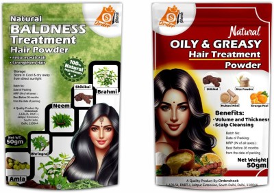 Ordershock Natural Baldness Treatment Hair & Oily & Greasy Hair Powder For Hair Care Powder(100 g)