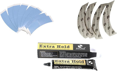 Ritzkart Combo Of Extra hold Glue With No Shine Tape & Lace Front Tape Strips For Patch(28 g)