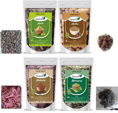 Licerool New Awla Areetha Shikakai Bhringraj raw(400 g)