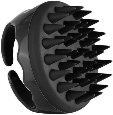 DIDMENT Hair Scalp Massager Shampoo Brush with Soft Silicone Bristles, Black