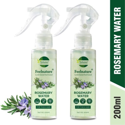 FeelNature Rosemary Water Spray For Hair Growth | Reduce Hairfall | Adds Shine | Regrowth(400 ml)