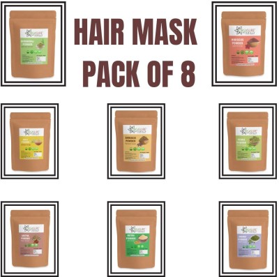 ORGASURE Pure and naturalHerbal Hairmask Pack for all types of Hair, Combo Pack(800 g)