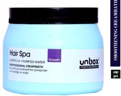 UNBOX Hair Spa Smoothening Cream Bath (Smooth Hair mask)(490 g)