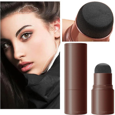 GFSU - GO FOR SOMETHING UNIQUE Hairline Powder Stick With 3PCS Draw Eyebrows Hair Shadow Root Touch Up Powder(1.1 g)