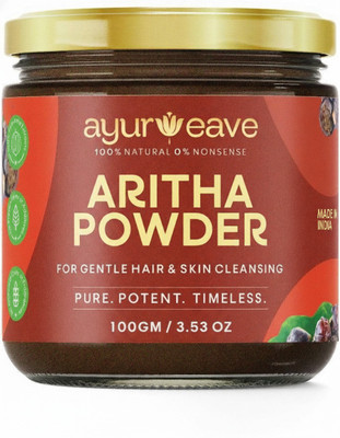 Ayurweave Double Filtered Aritha Powder for Face & Hair(100 g)