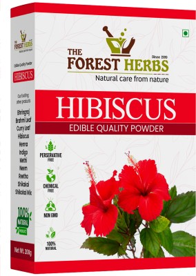 Forest Herbs Natural Hibiscus Flower (Rosa Sinensis) Gudhal Powder | For Hair & Face Pack(200 g)