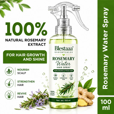 blestaaa essentialss Rosemary Water | Rosemary water for hair | Hair Spray for Regrowth (100 ml).(100 ml)