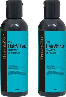 MILLENNIUM THERAZEN PRO HAIRVIT AD (ANTI-DANDRUFF) SHAMPOO | 100 ml X 2 Bottles(100 ml)