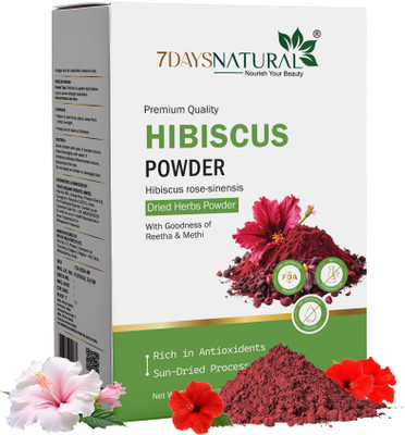 7days natural Hibiscus Powder for Hair Growth |Face Pack | Hair Fall(200 g)