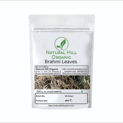 NATURAL HILL ORGANIC Brahmi Leaves-50g-For-Hair Health-Natural-No Mixing(50 g)