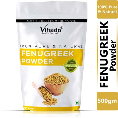 Vihado Organic Natural Fenugreek Seed Powder (methi) 500g (Pack of 1)(500 g)