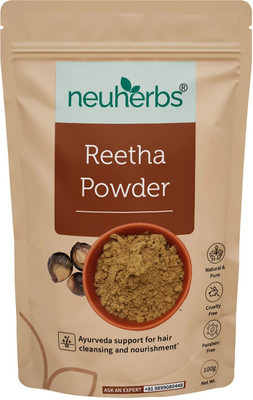 Neuherbs Reetha Powder For Hair Care & Hair Growth With No Artificial Colour & Additives(100 g)