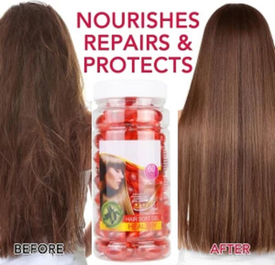 AFARAXIA Vitamin E Capsule For Hair Softener Gel Capsules RED(60 ml)
