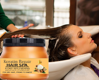KA-KAIASHA All hair type best shea butter hair spa for womans and mens(400 g)