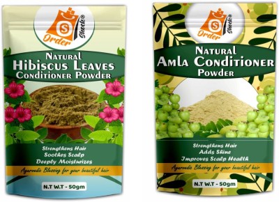 Ordershock Natural Hibiscus Leaves & Amla Conditioner For Beautiful Hair(100 g)