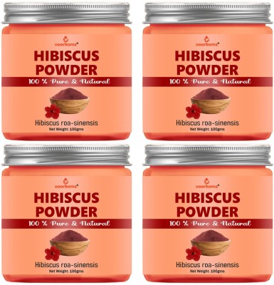 voorkoms Hibiscus Powder 400g Natural Hair Organic Hibiscus Sabdariffa Powder(400 g)