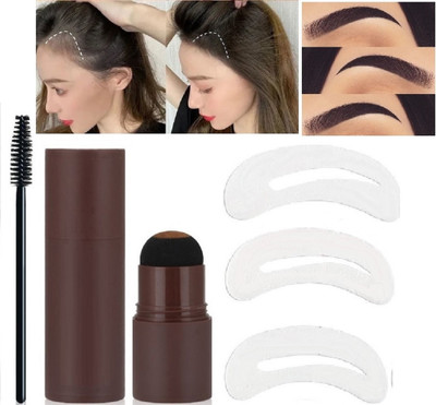 GFSU - GO FOR SOMETHING UNIQUE Waterproof Eyebrow Enhancer Color Eyebrow Stamper Kit Eye Stencils 10 g(BLACK)