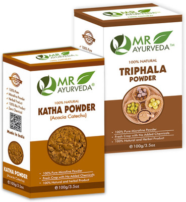 MR Ayurveda Katha Powder and Triphala Powder - Set of 2(200 g)