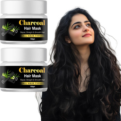 ONEAL Double Care Pack – Charcoal Hair Mask for All Hair Types(200 g)