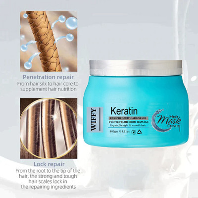 Wiffy Keratin Spa Treatment, Make your hair more Smooth(400 ml)