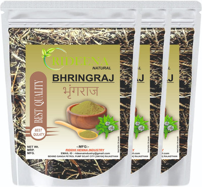 Rideena Natural Dry Bhringraj Raw 300 gm for hair pack(300 g)