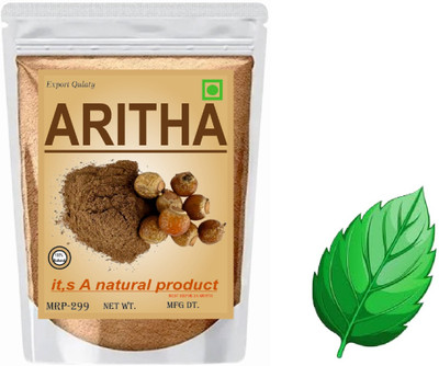 Rideena Organic Natural Aritha/Reetha Powder For Hair(300 g)