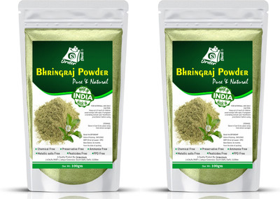 Ordershock Bhringraj Powder Nourishment Skin and Hair Edible Good for Hair Pack of 2 200ml(200 g)
