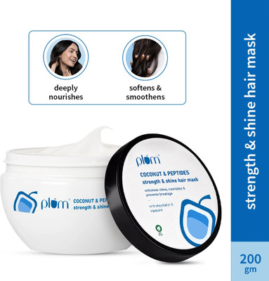 Plum Coconut & Peptides Hair Mask with Shea Butter, Strong Shiny Hair(200 g)