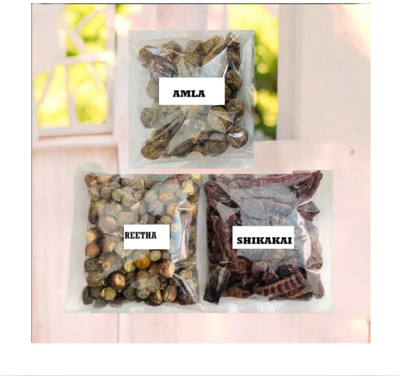 Beautoherb Shikakai Aritha Amla raw Hair Growth(300 g)