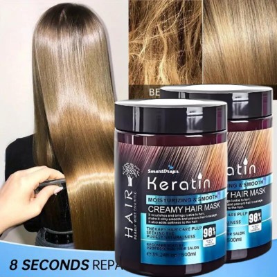 smartdrops Hair Mask| Enriched with Keratin & Argan oil for hair | Keratin Hair Mask(1000 ml)