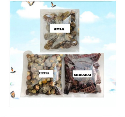 Beautoherb Amla Arietha Shiakakai raw For Hair(301 g)