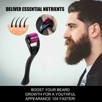 MYORA Derma Roller 0.5 mm For Beard Growth With 540 Titanium Needles | Safe To Use(100 g)