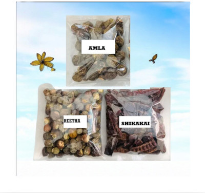 Beautoherb Amla reetha Shikakai raw Hair Growth(301 g)