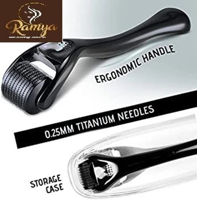 Ramya beauty care Tarak Derma Roller for Hair Growth and Beard Growth, 0.5mm 540 Micro Needles(10 g)