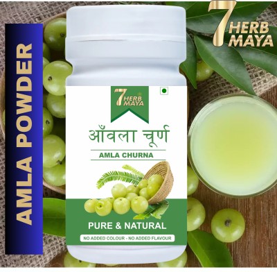 7Herbmaya Amla Powder-Made from Pure Pratapgarh Amla/Amla Churan//Indian Gooseberry Powder(100 g)