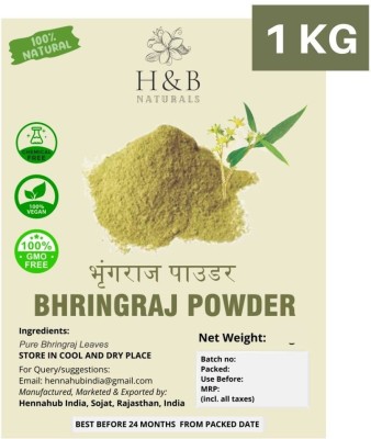 H&B NATURALS 1 KG Bhringraj powder Herbal Powder for hair(1000 g)