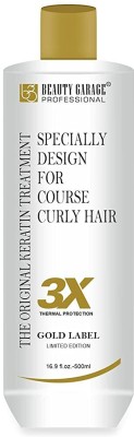 Beauty Garage 3x Gold Label Limited Edition Keratin Treatment (For professional Use) 500ml(500 ml)