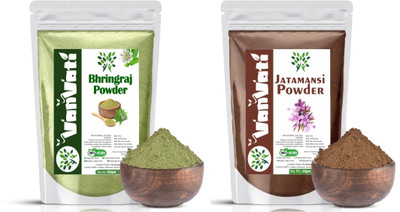 Vanvati Bhringraj & Jatamansi Powder For Strong, Shiny & Silly Moisturizes Scalp(100 g)