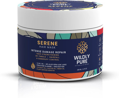 Wildly Pure Serene 7 Day Deep Conditioning Spa Mask for Dry Hair Rich in 12 Oil & Argan(200 ml)
