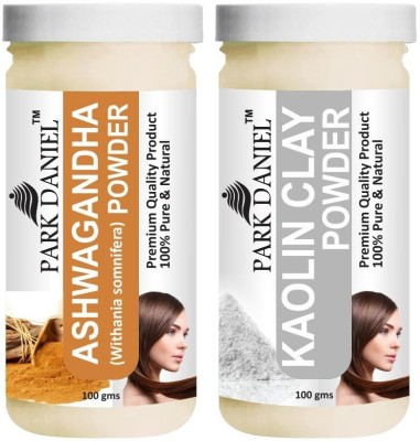 PARK DANIEL Premium Ashwagandha Powder & Kaolin Clay Powder Combo Pack of 2 Jars of 100 gms(200 gms)(200 g)