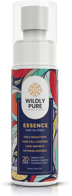 Wildly Pure Essence Hair Oil Spray|Bio Elixir Blend & Olive Tree Fusion|Fights Frizz(100 ml)