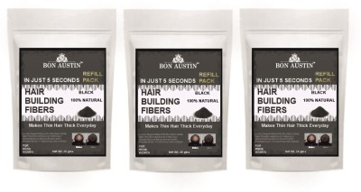 Bon Austin Hair Building Fibers Powder for Thin Hair – (25g) Pack of 3(75 g)