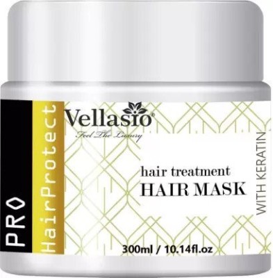 vellasio Keratin Spa Cream for Dry & Damaged Hair with Moisture Lock Formulation(300 ml)
